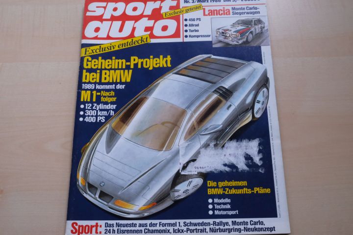 Deckblatt Sport Auto (03/1986)